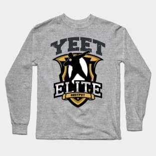 Yeet Elite Shotput Badge Track N Field Athlete Long Sleeve T-Shirt